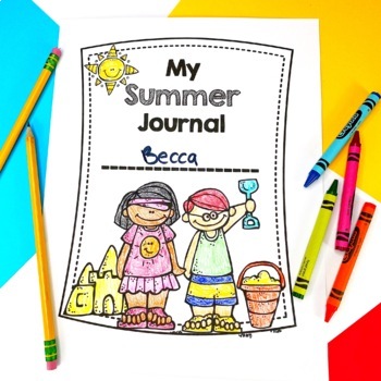 Summer Calendar and Summer Journal Distance Learning by Kreative in Kinder