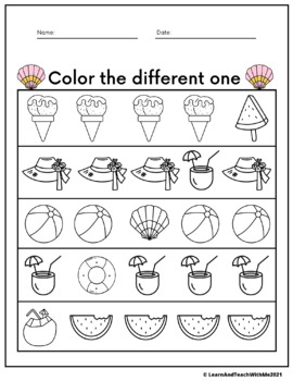 Summer Lowercase Letters Worksheets by Learn and Teach with me | TpT