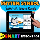 Summer MUSIC RHYTHM SYMBOL BOOM CARDS™ Music Rhythms Game 