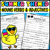 Summer Mad Libs: Make a Silly Story to practice Nouns Verb