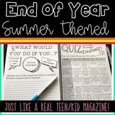 Preview of Summer Magazine for Upper Grades
