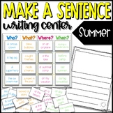 Summer | Make a Sentence Writing Center