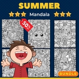 Summer Mandala Coloring Pages Sheets - Fun Summer | End of