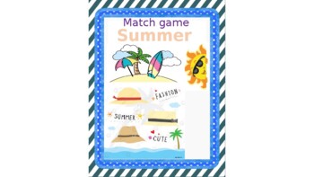 Preview of Summer Match Game Set