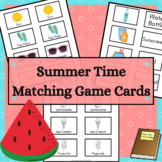 Summer Matching Game Cards for Memory and Go Fish