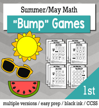 Preview of Summer Math 1st Grade+ Bump Games Bundle