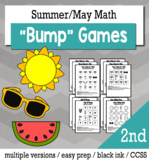 Summer Math 2nd Grade+ Bump Games Bundle