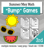 Summer Math 3rd Grade+ Bump Games Bundle
