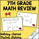 End of Year Summer Math Activity 7th Grade Math Review