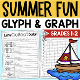 Summer Math Activity with Glyphs and Data Graphs - Grades 1-2