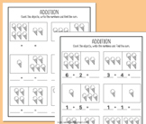 Summer Math Addition With Pictures Add to 10 Worksheets Nu