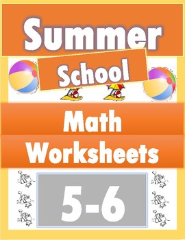 Preview of Summer School Math Bundle Grades 5-6