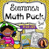 Summer Math Bundle for 3rd Grade