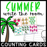 Summer Math Center- Write The Room Counting Cards 1-20