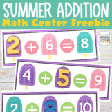 Summer Addition Center Freebie Missing Addends Fact Fluency