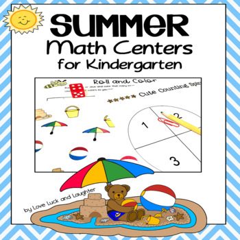 Preview of Summer Math Centers for Kindergarten