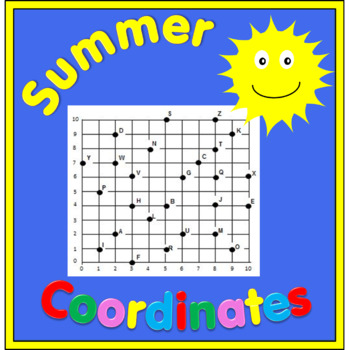 Preview of Summer Math Coordinates.