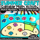 Summer Math Craft, Beach Day Craft, Preschool & Kindergart