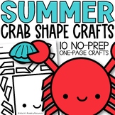 *$1 DEAL* Summer Math Craft 2D Shape Crafts Kindergarten M