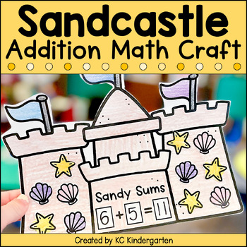 Preview of Summer Math Craft | Sandcastle Addition