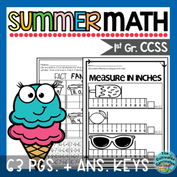 Preview of Summer Math First Grade