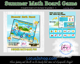 Summer Math Game with many possible skills to be practiced!