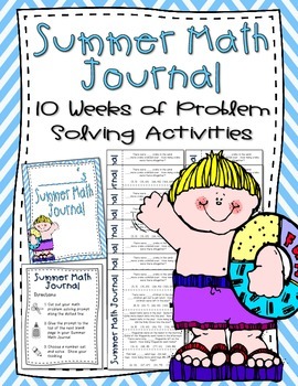 Preview of Summer Math Journal {10 Weeks of CCSS Math Problem Solving}