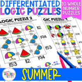 Summer Math Logic Puzzles - Critical Thinking Activities -