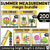 Summer Math Measurement Worksheets Nonstandard Units Activ
