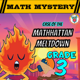 Summer Math Mystery Activity 3rd Grade Math Review Game