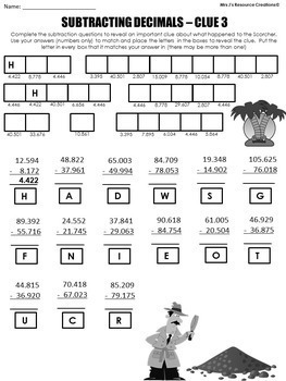 summer math mystery activity 6th grade math review distance learning