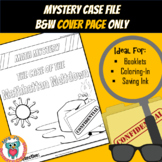 Summer Math Mystery - - B&W Student COVER PAGE ONLY - -