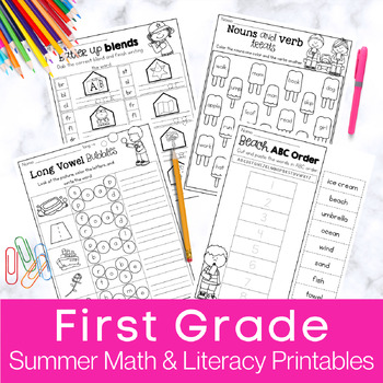 summer math literacy printables 1st grade by searching