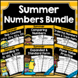 Summer Math Numbers Bundle | Place Value, Skip Counting, O
