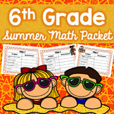 Summer Math Packet - 6th Grade (No Prep)