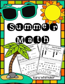 Preview of Summer Math Packet (Special Education)