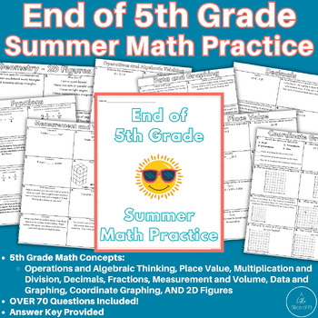 Summer Math Packet | Summer Math | End of Year Activities | Math Worksheets