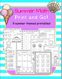 Summer Math Print and Go!
