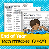 End of Year Math Printables