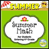 Summer Math Review 3rd Graders Going to 4th