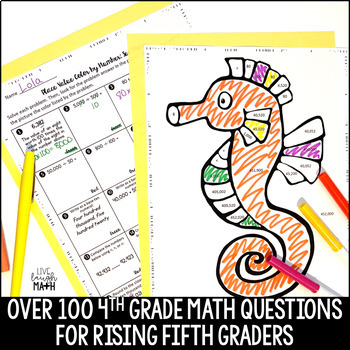 Summer Math Packet: Fourth Grade Math Review for Rising Fifth Graders