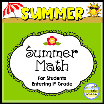 Preview of Summer Math Review Kindergarteners Going to 1st
