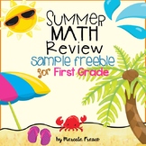Summer Math Review Sample Freebie for First Grade