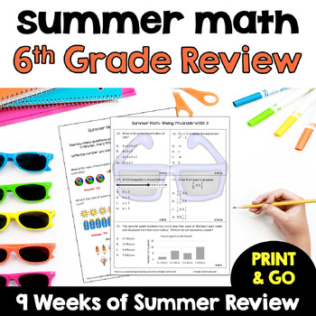 summer math packet for rising 7th graders review of 6th