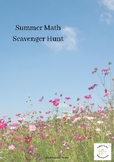Summer Math Scavenger Hunt