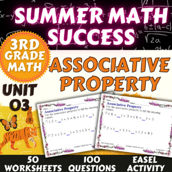 Preview of Summer Math Success: Associative Property - Addition and Multiplication