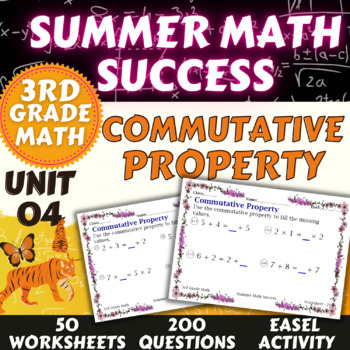 Preview of Summer Math Success: Commutative Property- Addition and Multiplication