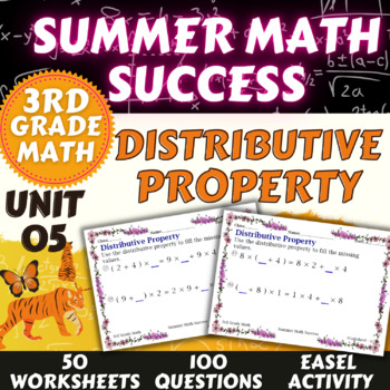 Preview of Summer Math Success: Distributive Property