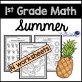 Preview of Summer Math Worksheets 1st Grade