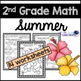 Preview of Summer Math Worksheets 2nd Grade Common Core